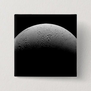 Saturn's moon Enceladus 5 15 Cm Square Badge