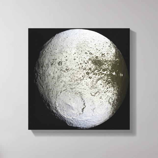 Saturn's moon Iapetus 2 Canvas Print (Front)
