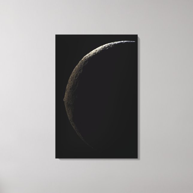 Saturn's moon Iapetus Canvas Print (Front)