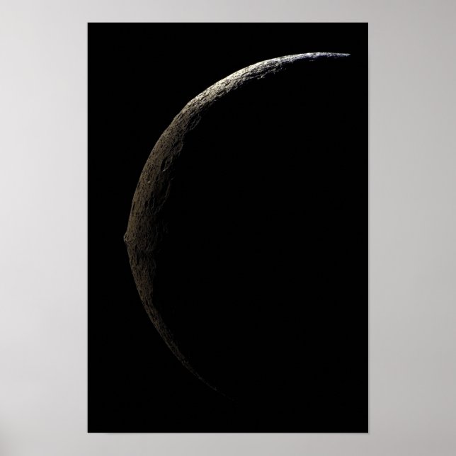 Saturn's moon Iapetus Poster (Front)