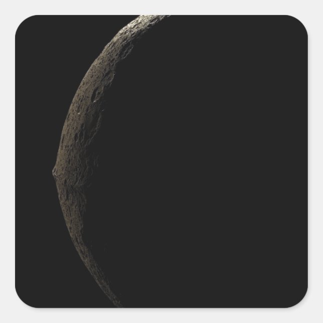 Saturn's moon Iapetus Square Sticker (Front)