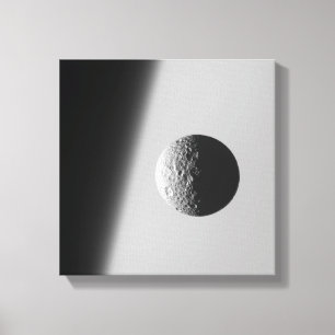 Saturn's moon Mimas Canvas Print