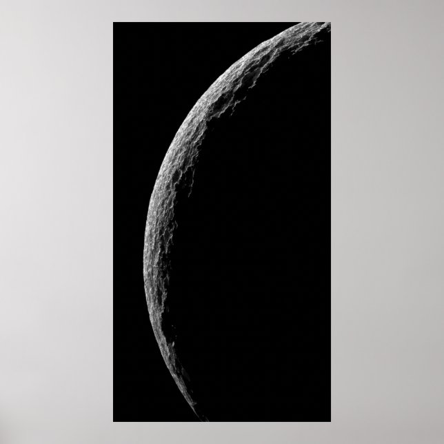 Saturn's moon Tethys Poster (Front)