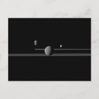 Saturn's Moons Postcard