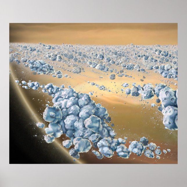 Saturn's Recycling Rings Poster (Front)