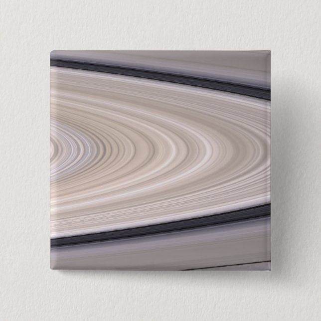 Saturn's ring system 15 cm square badge (Front)