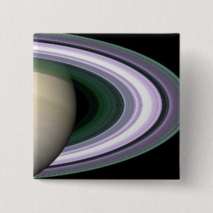 Saturn's Rings 15 Cm Square Badge
