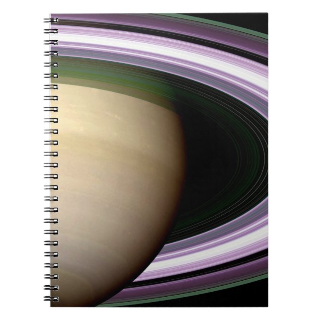 Saturn's Rings Spiral Notebook (Front)
