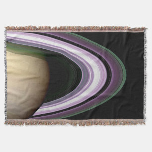 Saturn's Rings Throw Blanket