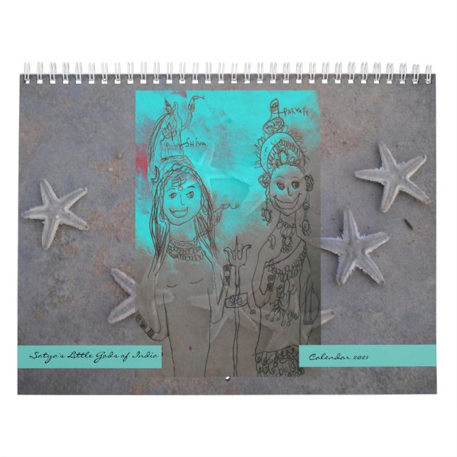Satya's Little Gods of India Calendar 2021 (Cover)