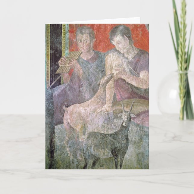 Satyr and Nymph Card (Front)