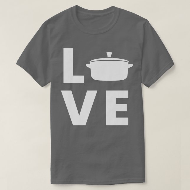 Saucepancooking potLove T-Shirt (Design Front)