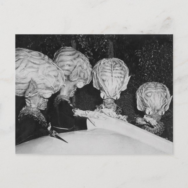 SAUCER MEN POSTCARD (Front)