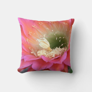 Saucer serenades the desert cactus flower cushion