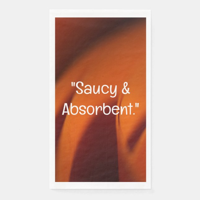 Saucy & Absorbent Kitchen Towel Napkin (Front)