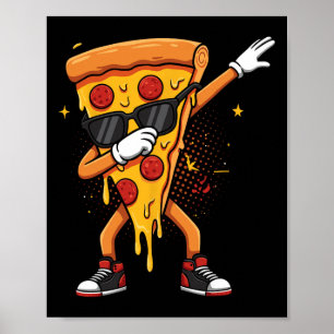 Saucy Pizzeria Dabbing Pie Sungles Drip Pizza  Poster