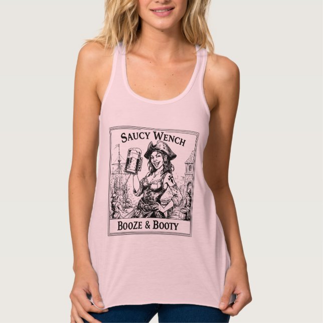 Saucy Wench Tank Top (Front)