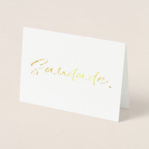 Saudade Black Gold Foil Card
