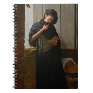 Saudade Longing by Jose Ferraz de Almeida Júnior Spiral Notebook
