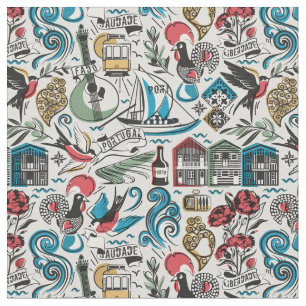 Saudade // popular motifs from Portugal Fabric