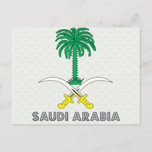 Saudi Arabia Coat of Arms Postcard