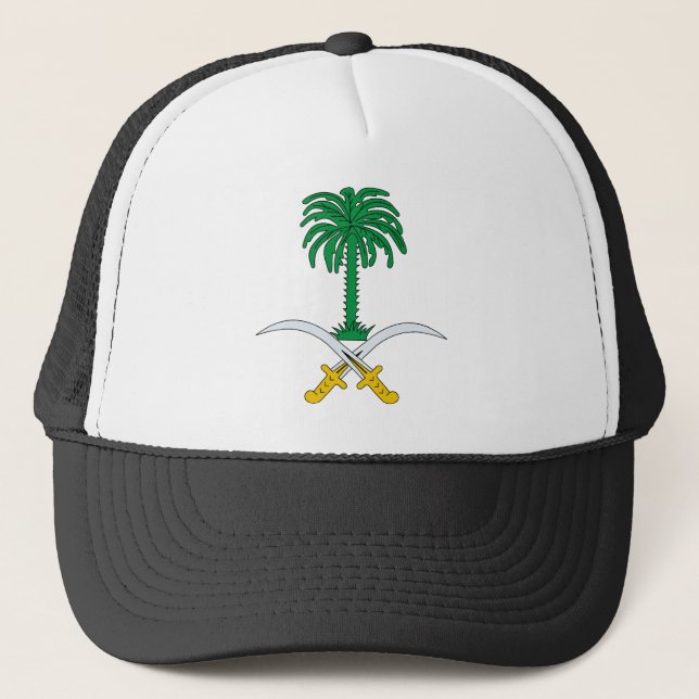 Saudi Arabia Coat of Arms Trucker Hat (Front)