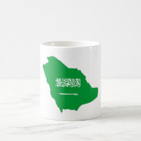 saudi arabia country flag shape map symbol