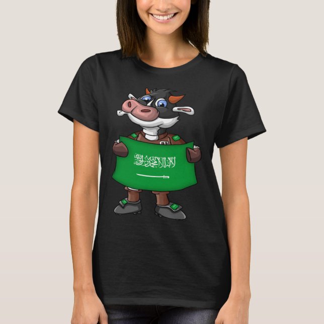 Saudi Arabia Cow Fan T-Shirt (Front)
