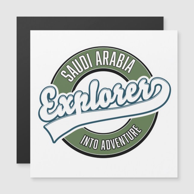Saudi Arabia explorer into adventure logo (Front/Back)