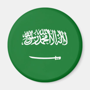 Saudi Arabia Fisheye Flag Magnet