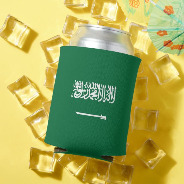 Saudi Arabia flag Can Cooler (In Situ Summer)