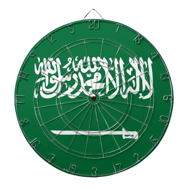 Saudi Arabia flag Dartboard (Front)