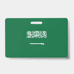Saudi Arabia flag ID Badge