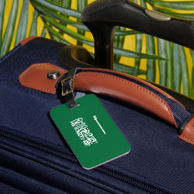 Saudi Arabia flag Luggage Tag (Front Insitu 1)