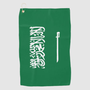 Saudi Arabia Flag & Saudi golf holiday /sports Towel