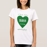 Saudi Arabia Flag Sweetheart T-Shirt
