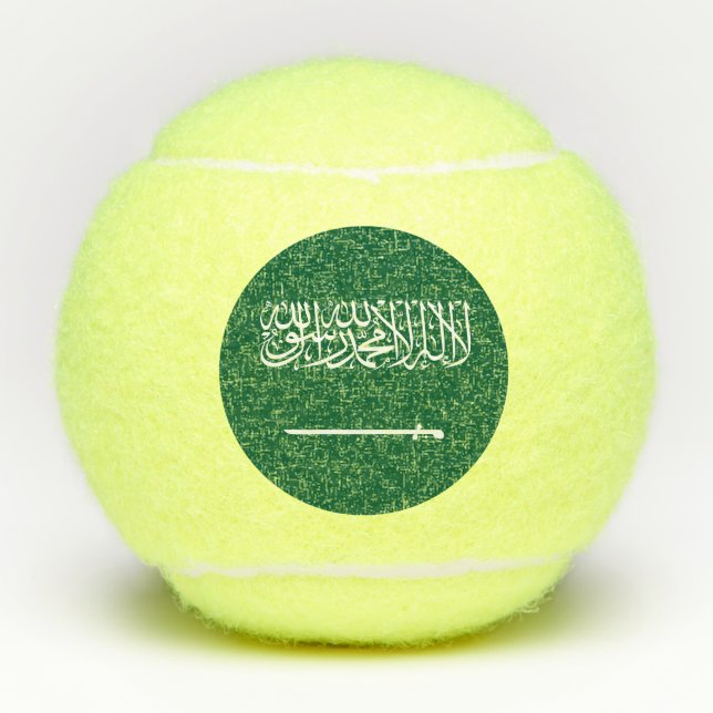 Saudi Arabia Flag Tennis Balls (Front)