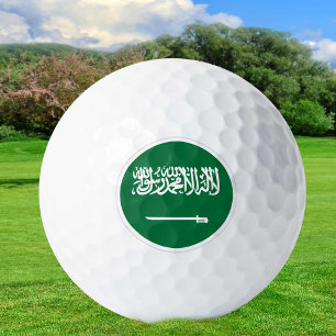 Saudi Arabia Golf Balls, Saudi Flag patriotic Golf Balls