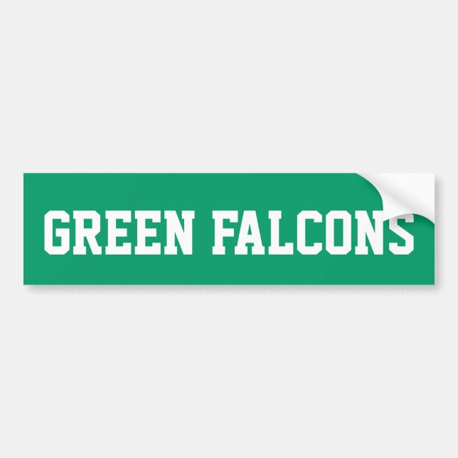 Saudi Arabia "Green Falcons" Bumper Sticker (Front)