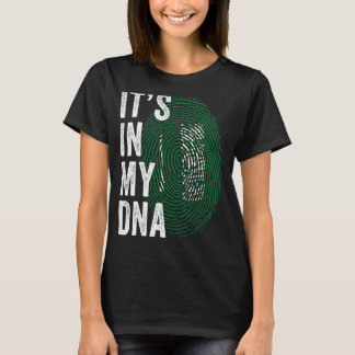 Saudi Arabia It's In My DNA Saudi Fingerprint Saud T-Shirt