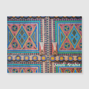 Saudi Arabia Najd Door Magnet Card
