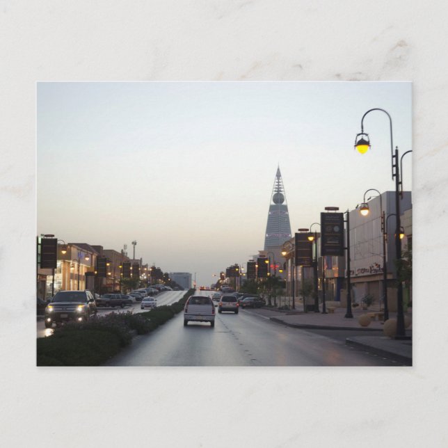 Saudi Arabia - On The Road Postcard (Front)