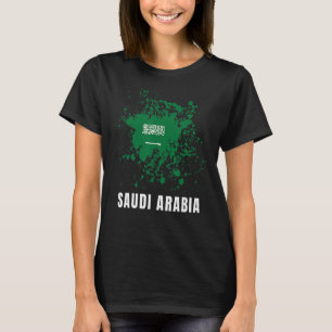 Saudi Arabia Retro Vintage Watercolors Sport Saudi T-Shirt