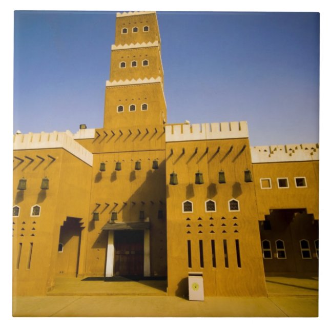 Saudi Arabia, Riyad, Mosque of Al Diriya Tile (Front)