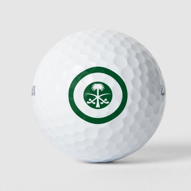 Saudi Arabia roundel country flag symbol army avia Golf Balls (Front)