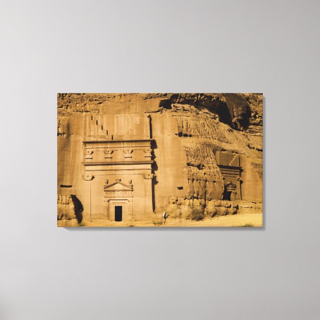 Saudi Arabia, site of Madain Saleh, ancient 3 Canvas Print (Front)