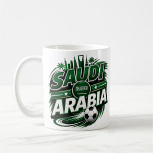 Saudi Arabia Soccer Fan Mug Green Football Suppo