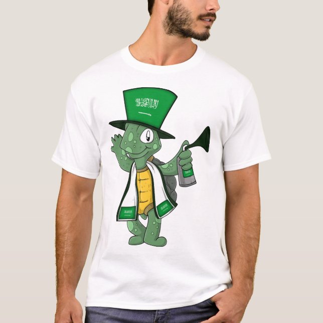 Saudi Arabian Fan Turtle T-Shirt (Front)