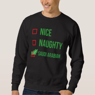 Saudi Arabian Funny Saudi Arabia Pajama Christmas Sweatshirt