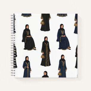 Saudi Women in  Abayas Notebook
